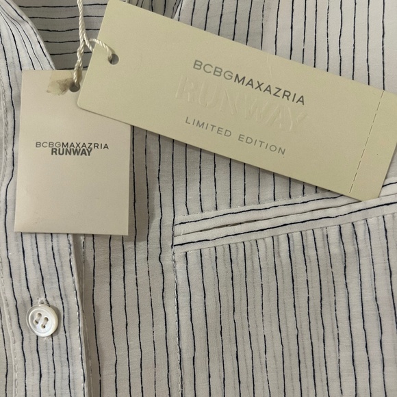 NWT BCBG MaxAzria Runway "Marine" Asymmetrical Dress, Size XS - Picture 9 of 13